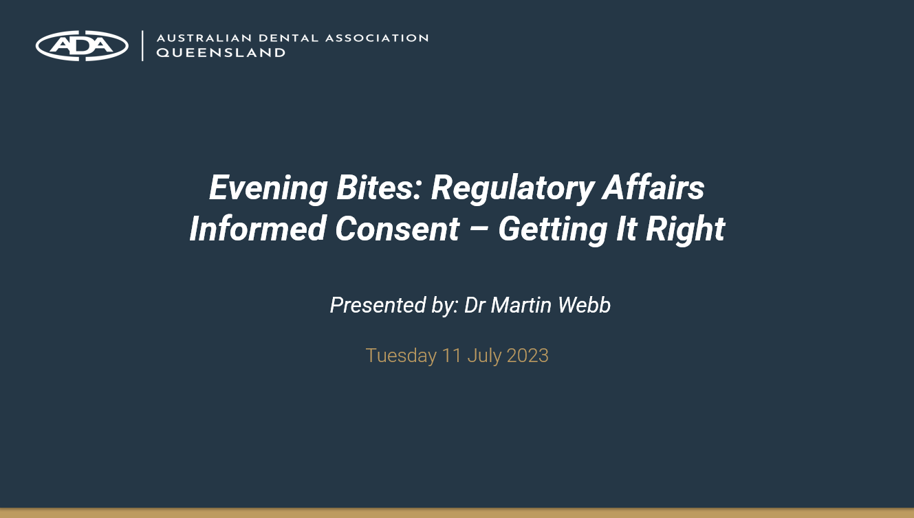 Evening Bites: Informed Consent - Getting it Right